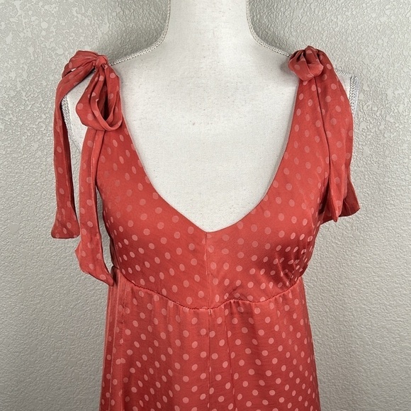 Show Me Your Mumu Arlene Dress Pink Polka Dot Summer Maxi Dress Size Medium New! - Picture 4 of 10